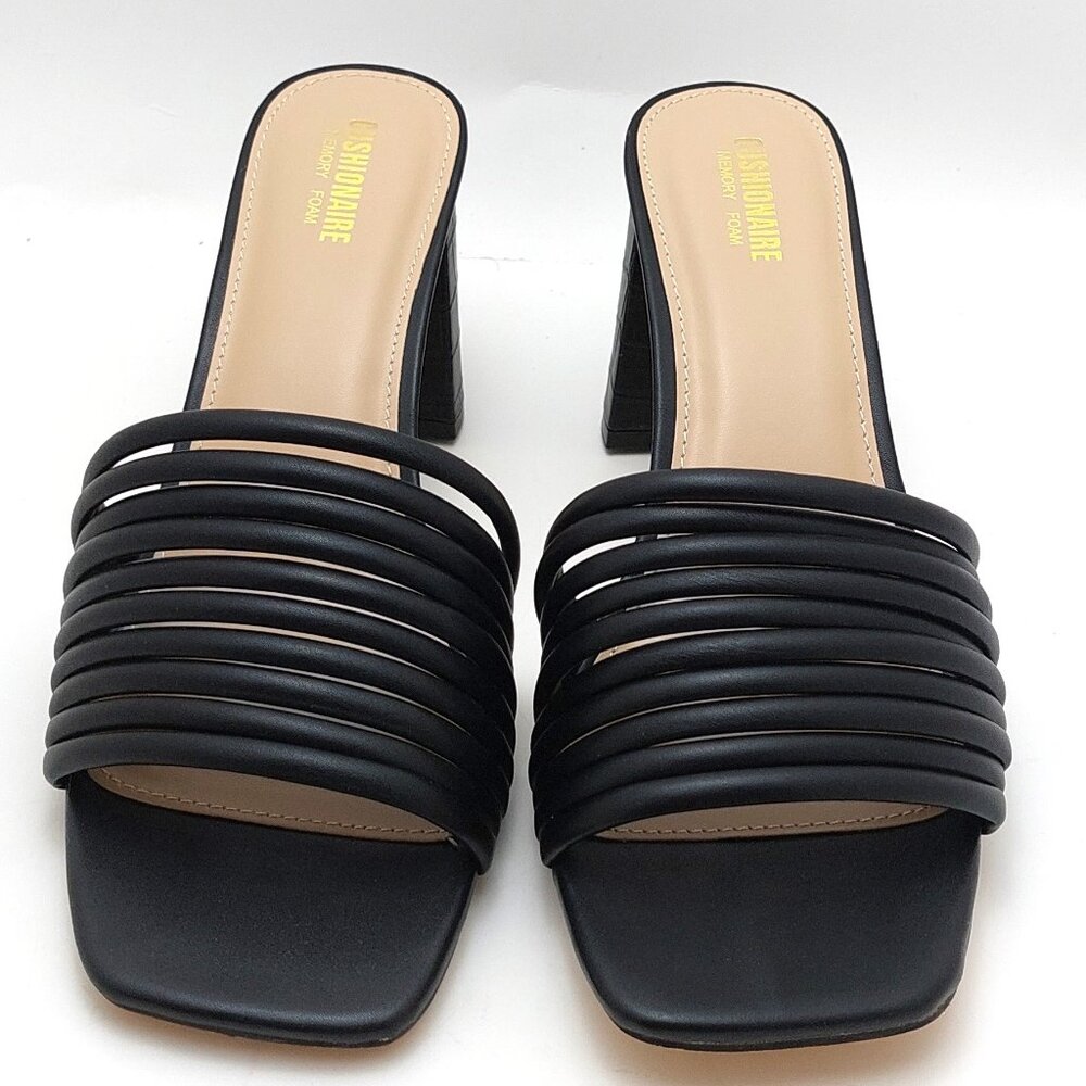 CUSHIONAIRE Women's Irma Strappy Block Heel Sandal +Memory Foam